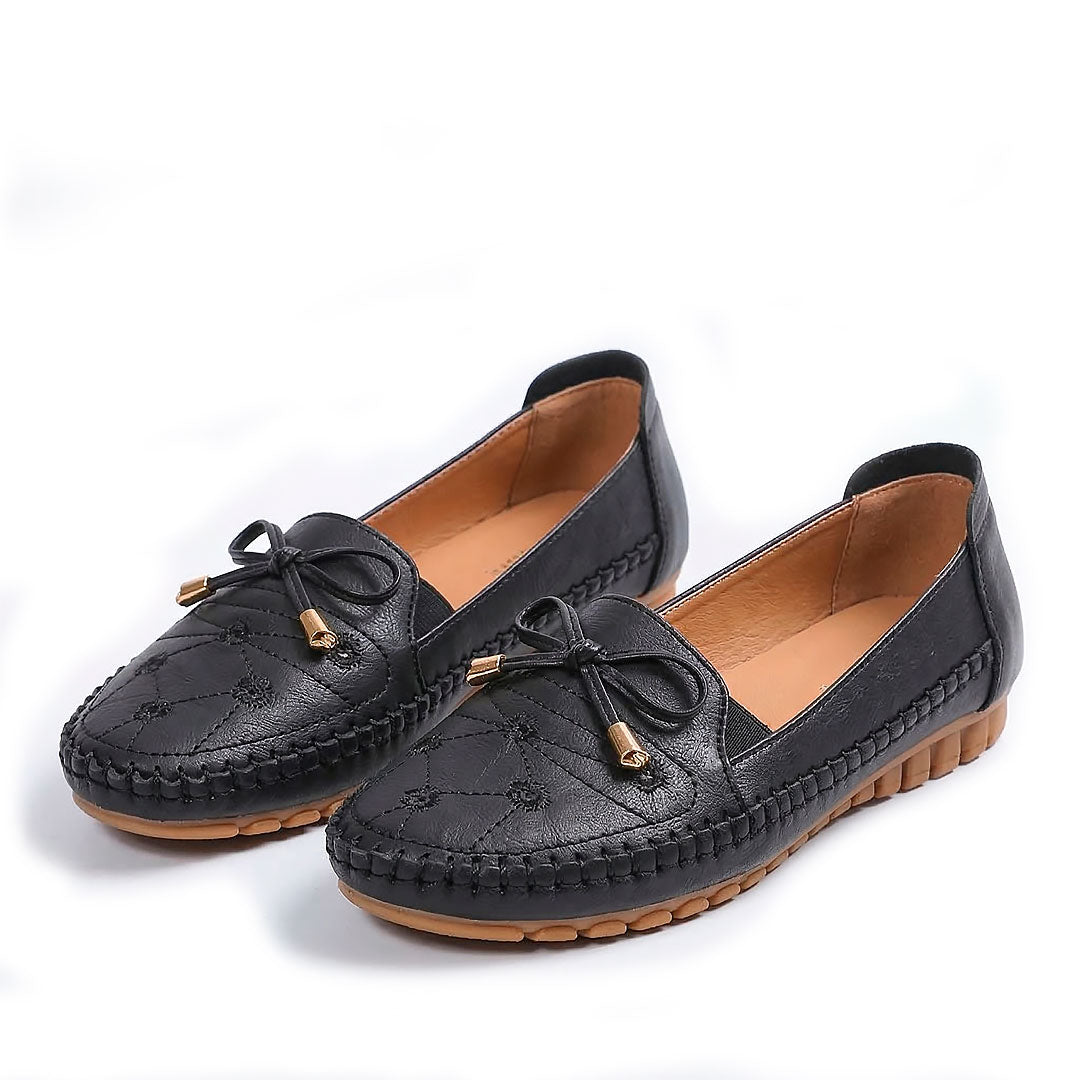 Women's Soft-Touch Black Loafers Corvine