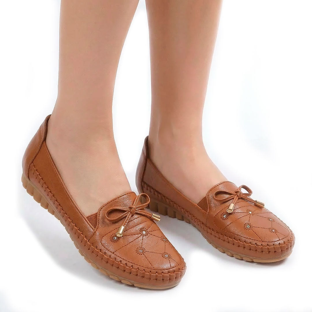 Women's Soft-Touch Black Loafers Corvine