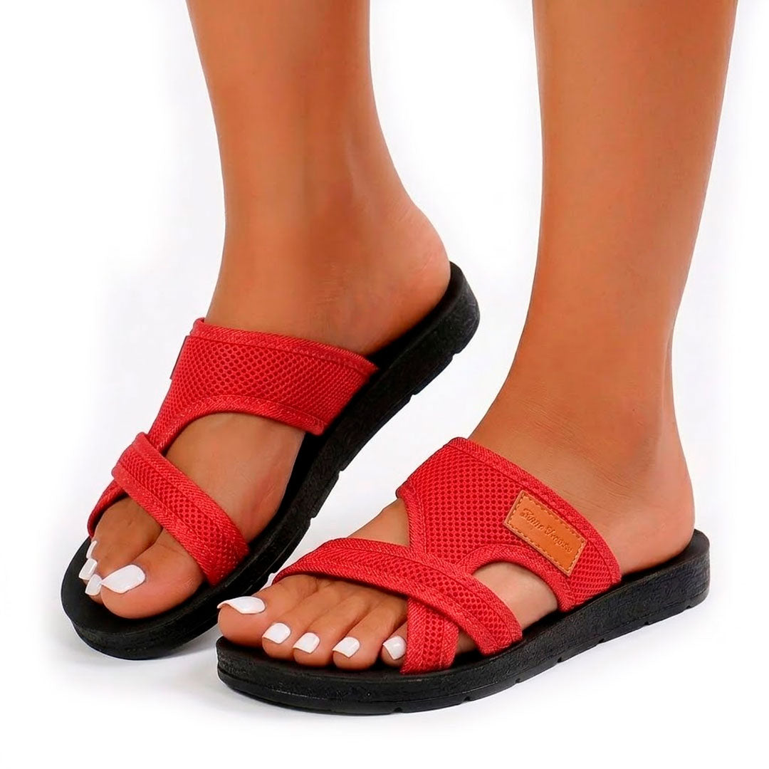 Women's Textured Mesh Slide Sandals Corvine