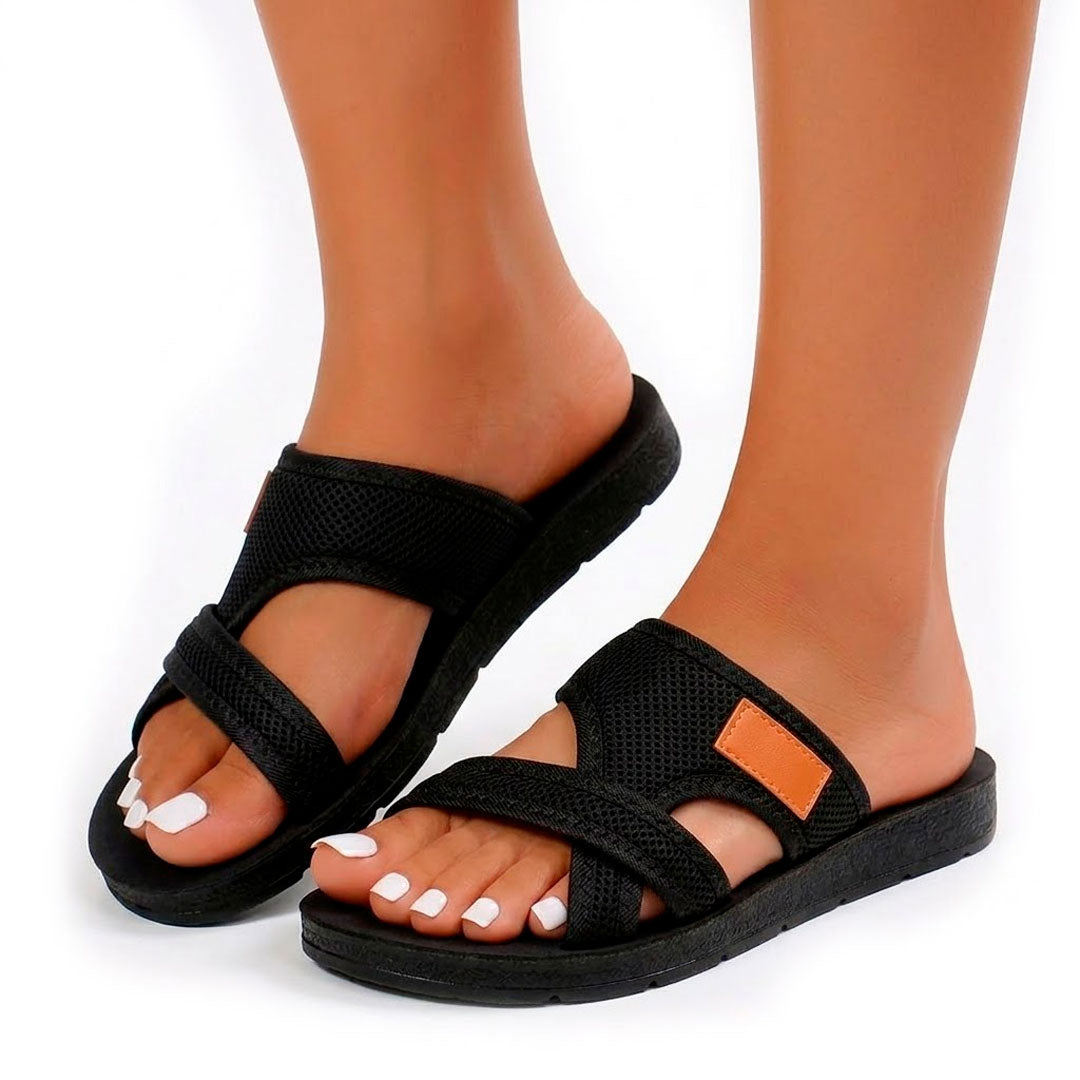 Women's Textured Mesh Slide Sandals Corvine