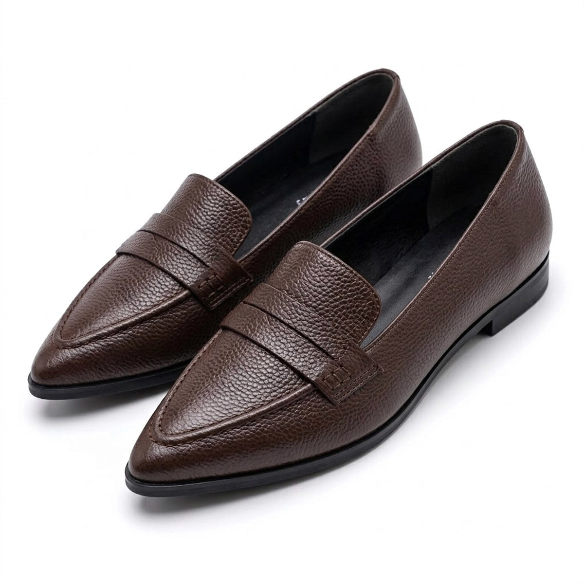 Women's Textured Pebbled Pointed Flats Corvine