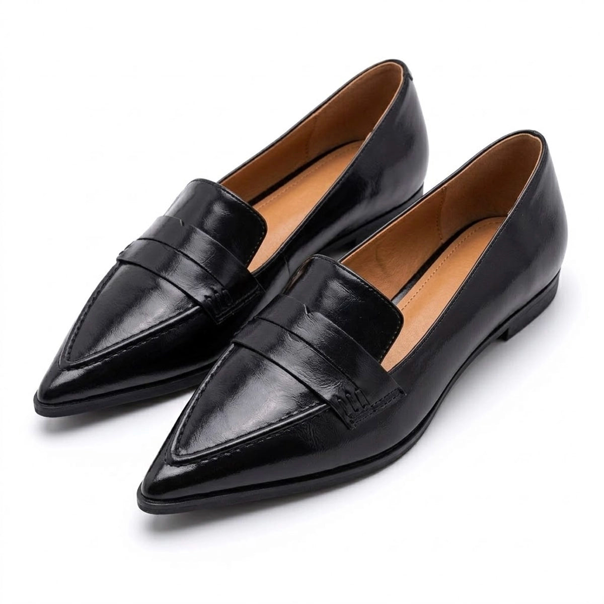 Women's Textured Pebbled Pointed Flats Corvine