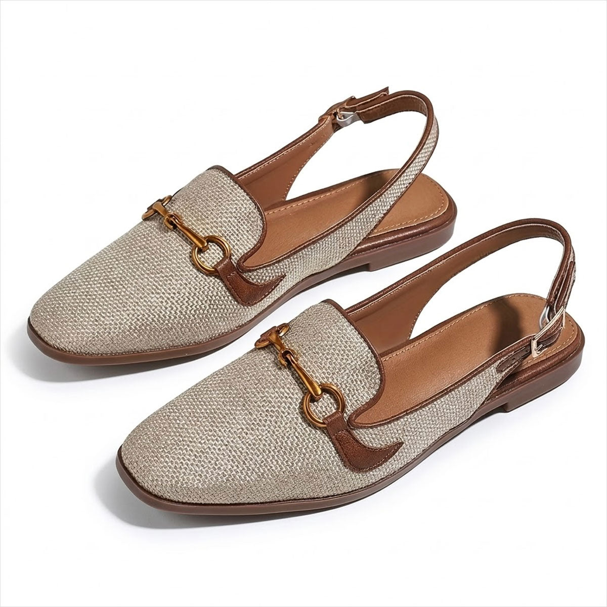 Women's Textured Slingback Loafers Corvine