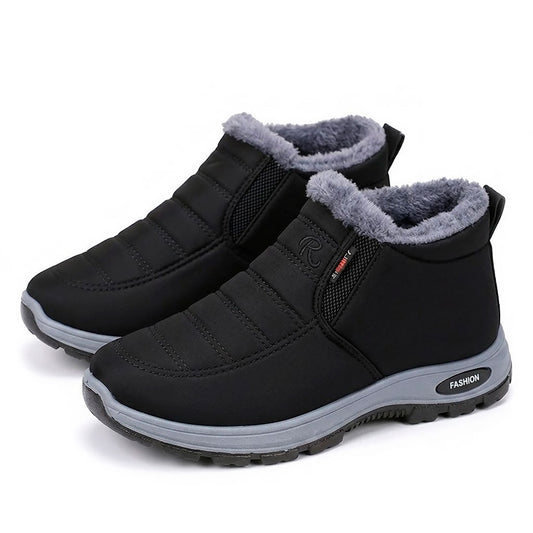 Women's Water-Resistant Quilted Black Ankle Boots Corvine