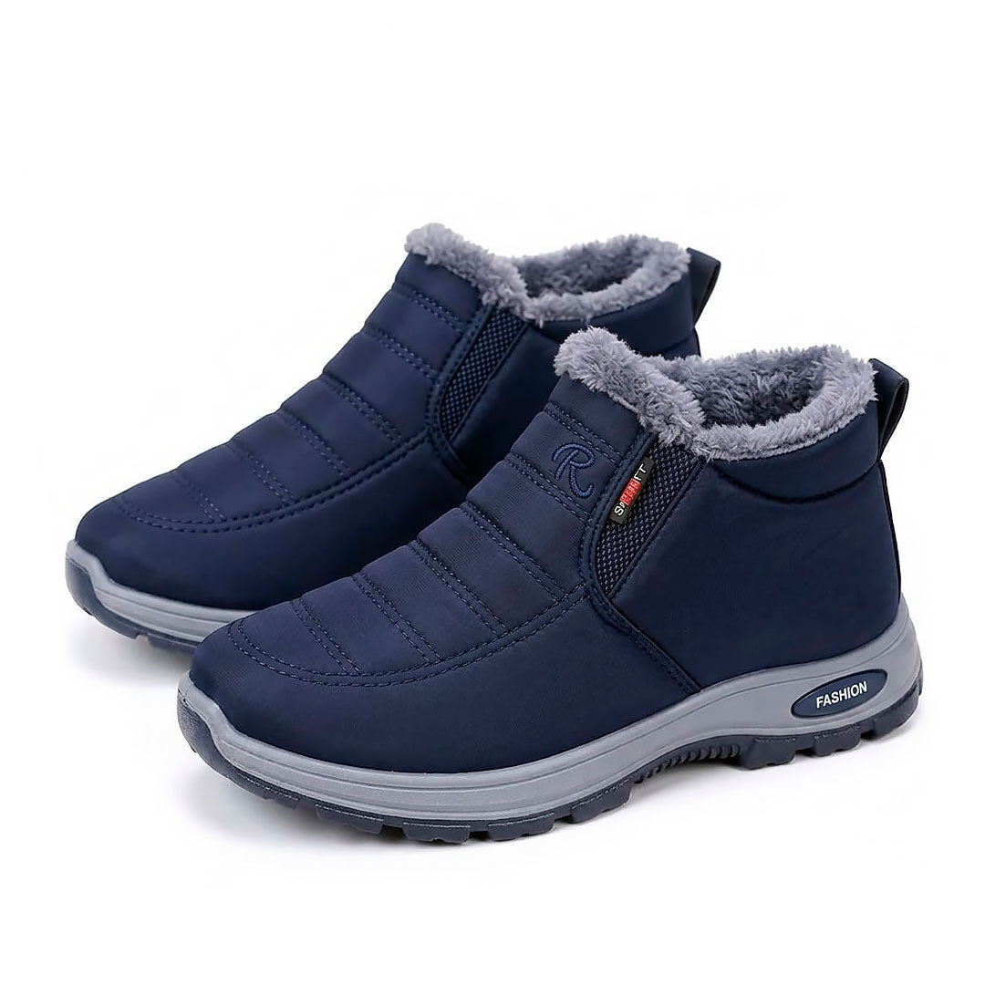 Women's Water-Resistant Quilted Black Ankle Boots Corvine